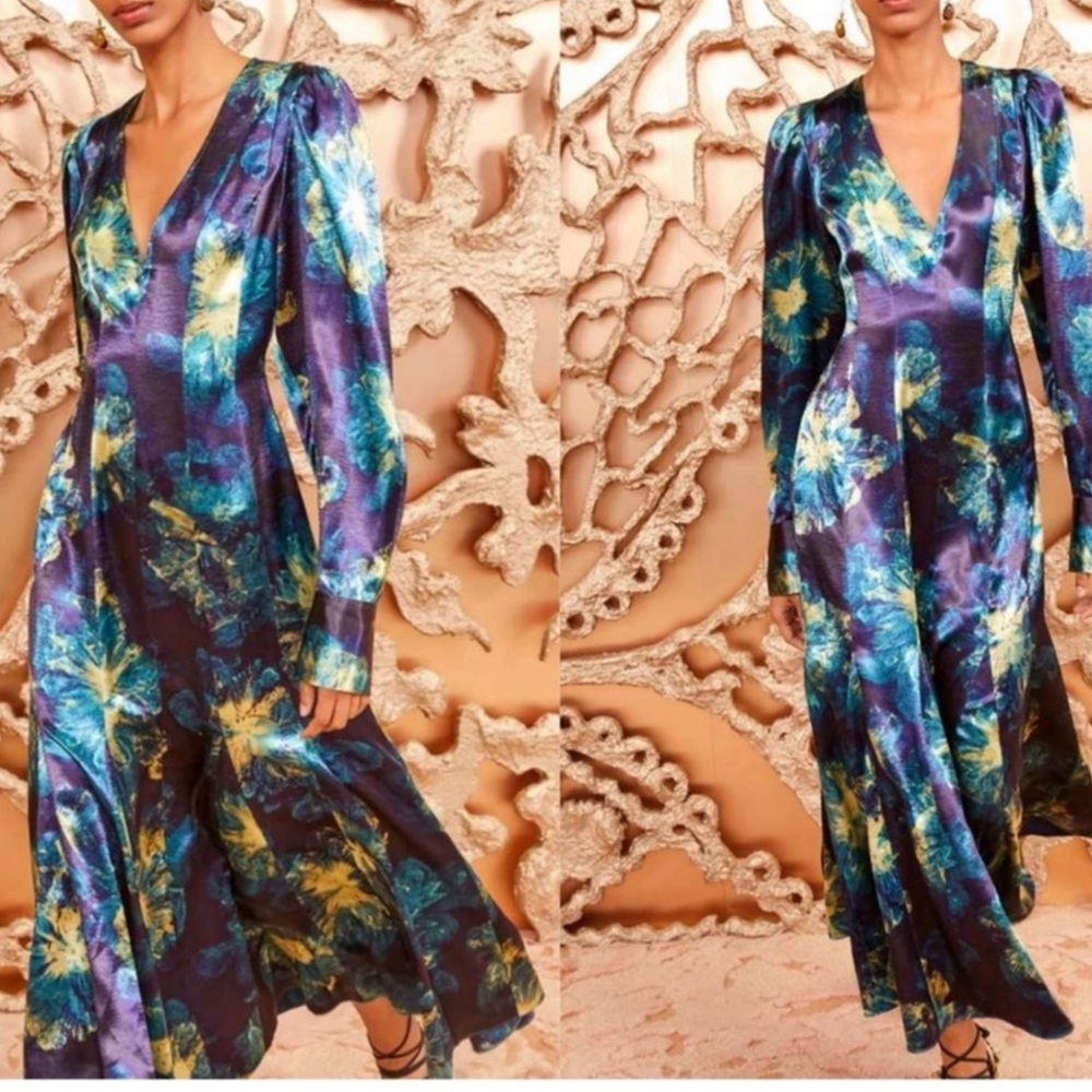 NWT ULLA JOHNSON Azrou Midi Dress Sz 12